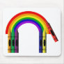 Crayon Color a Rainbow Mousepad
