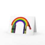 Crayon Colour a Rainbow Greeting Card