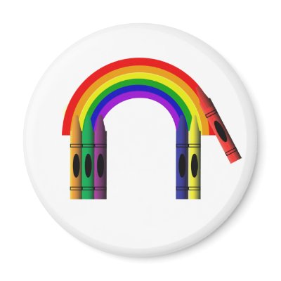 Crayon Colour a Rainbow Magnet by windyone