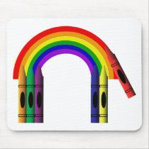 Crayon Colour a Rainbow Mousepad
