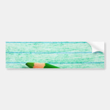 Crayon de couleur verte avec la coloration adhésifs pour voiture