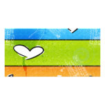 Crayon Hearts Photo Cards