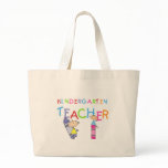 Crayon Kindergarten Teacher Tshirts and Gifts Tote Bags