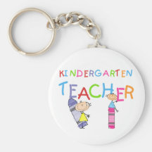 Crayon Kindergarten Teacher Tshirts and Gifts Keychain