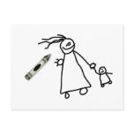 Crayon Mummy Post Cards