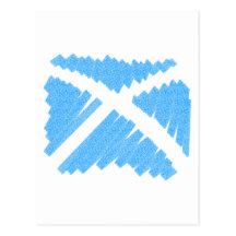 Crayon Saltire Carte Postale