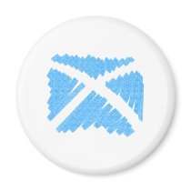 Crayon Saltire Magnets