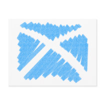 Crayon Saltire Post Card