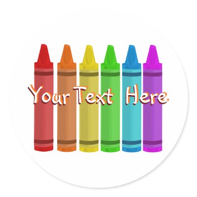 Crayon Stickers by Customizables