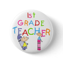 Crayons 1st Grade Teacher Tshirts and Gifts