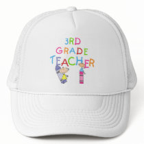 Crayons 3rd Grade Teacher Tshirts and Gifts Mesh Hat