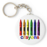 Crayons Art for Children Key Chain