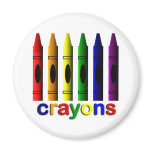 Crayons Art for Children Magnet