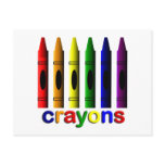 Crayons Art for Children Postcard