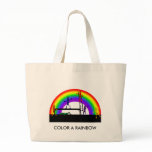 Crayons Coloring a Rainbow Tote bag