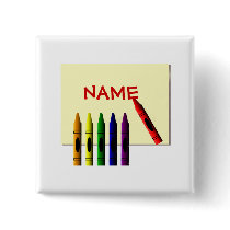 Crayons Colour my Name Button
