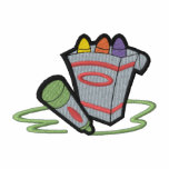 Crayons Embroidered Hooded Sweatshirt