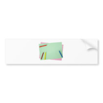 Crayons on coloured papers
