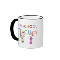 Crayons Preschool Teacher Tshirts and Gifts Coffee Mugs