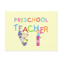 Crayons Preschool Teacher Tshirts and Gifts Postcard
