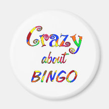 Crazy About Bingo Fridge Magnets