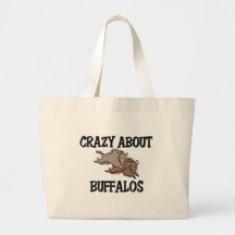 Crazy About Buffalos Canvas Bag
