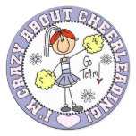 Crazy About Cheerleading T-shirts and Gifts Sticker