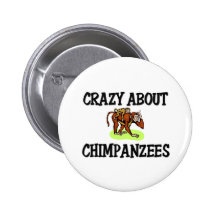 Crazy About Chimpanzees Buttons