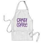 Crazy about Coffee purple Apron