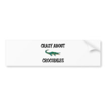 Crazy About Crocodiles Bumper Sticker