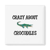 Crazy About Crocodiles Magnet