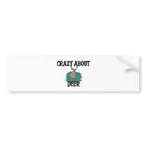 Crazy About Deer Bumper Stickers