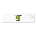 Crazy About Frogs Bumper Stickers