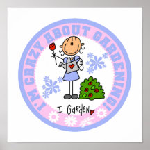 Crazy About Gardening Print