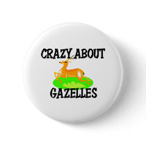Crazy About Gazelles Buttons