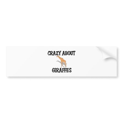 Crazy About Giraffes by AnimalShirts