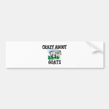 Crazy About Goats Bumper Sticker