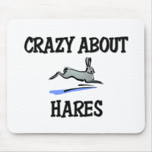 Crazy About Hares Mouse Mat