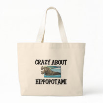 Crazy About Hippopotami Canvas Bag