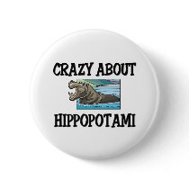 Crazy About Hippopotami Pins