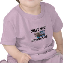 Crazy About Hippopotami T Shirt