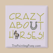 Crazy About Horses magnets