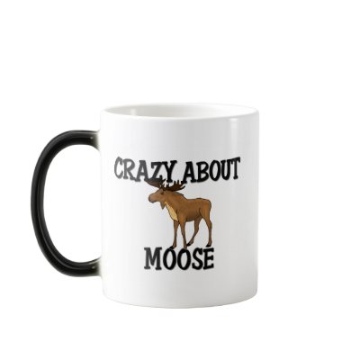 Crazy About Moose Coffee Mugs by AnimalShirts