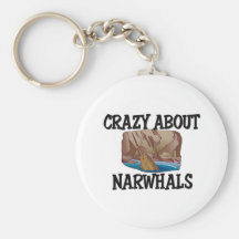 Crazy About Narwhals Key Chains