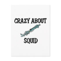 Crazy About Squid Post Cards