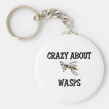 Crazy About Wasps Keychain