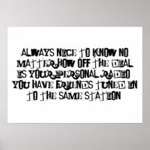 Crazy and/or Sympathetic Friends? Poster