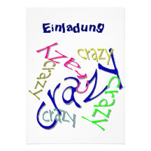 Crazy Ankündigungskarte