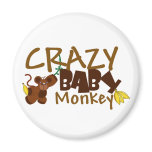 Crazy Baby Monkey Refrigerator Magnets