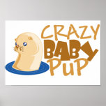 crazy baby otter poster